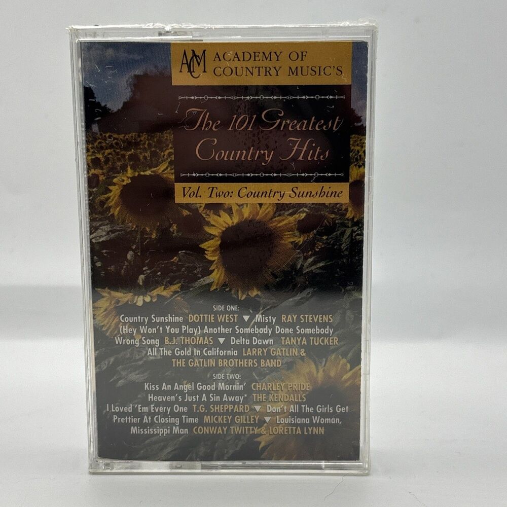 The 101 Greatest Country Hits Vol 2: Country Sunshine Cassette ~ New- Sealed!